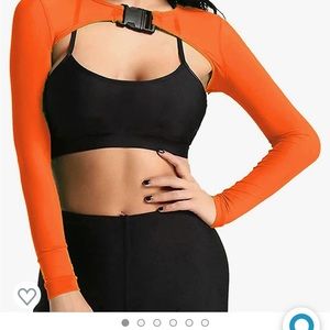 Orange Amazon shrug